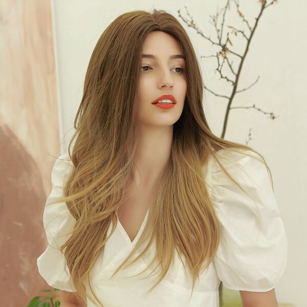 

Ombre Long Curly Synthetic Wig