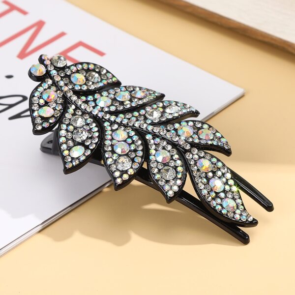 

Rhinestone Decor Hair Clip, Clear
