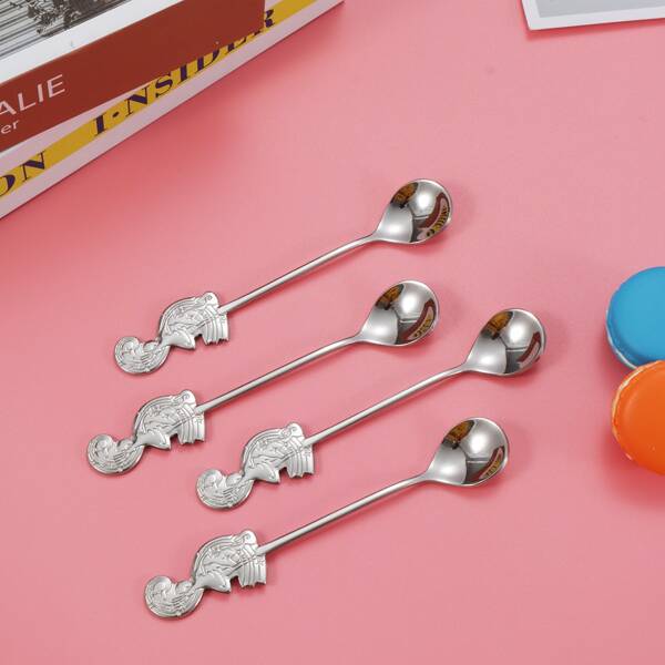 

2pcs Dancing Girl Design Spoon, Silver