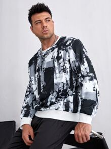 Manfinity Men Plus Tie Dye Sweatshirt - Multicolor - View 1