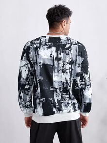 Manfinity Men Plus Tie Dye Sweatshirt - Multicolor - View 2