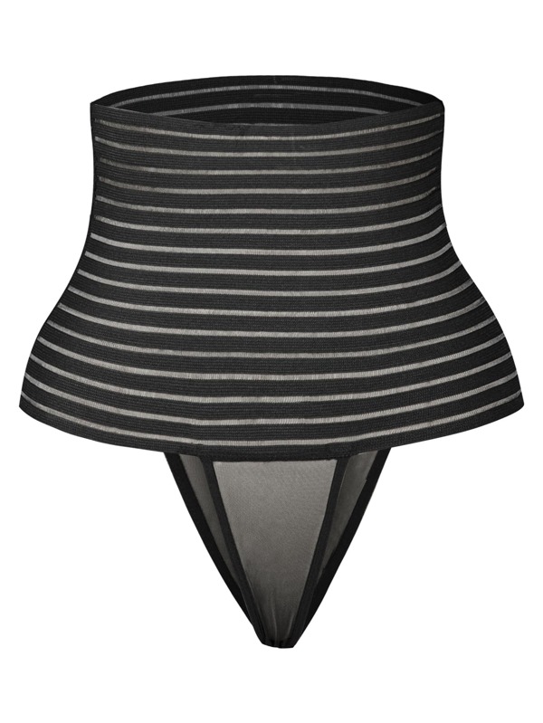 Sheer Mesh High Waisted Shapewear Thong SHEIN USA