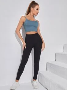 LUVLETTE Backless Sport Bra - Dusty Blue - View 4