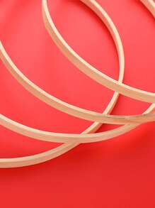 1件DIY木繡花箍 - 米色 - 查看 3