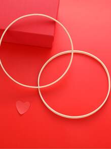 1件DIY木繡花箍 - 米色 - 查看 4