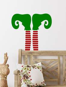 聖誕卡通圖案牆貼 - 彩色 - 查看 2