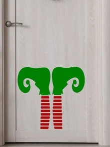 聖誕卡通圖案牆貼 - 彩色 - 查看 6