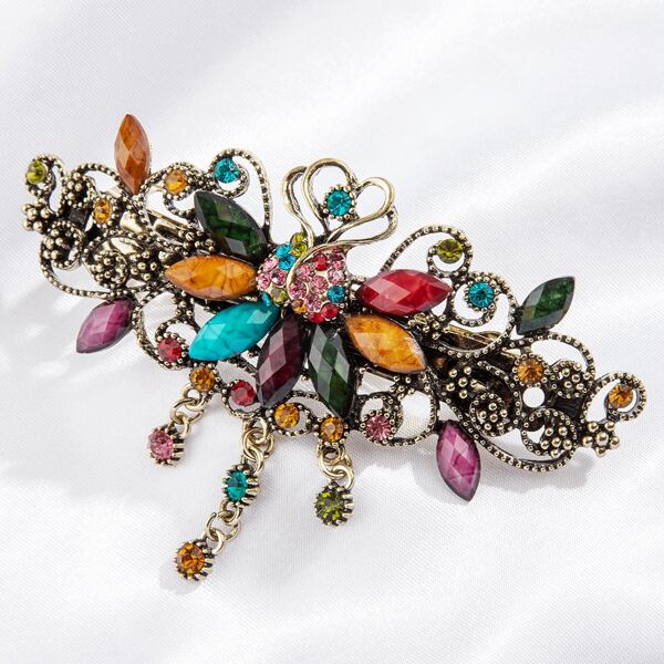 

Rhinestone Decor Hair Clip, Multicolor