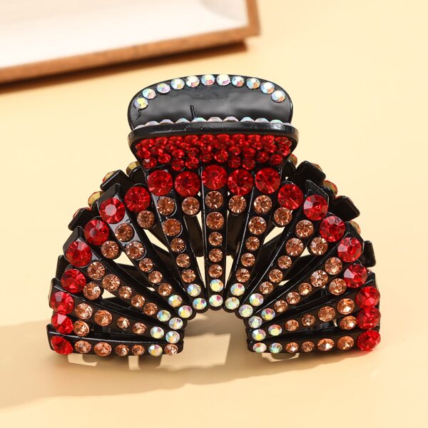 

Rhinestone Decor Hair Claw, Multicolor
