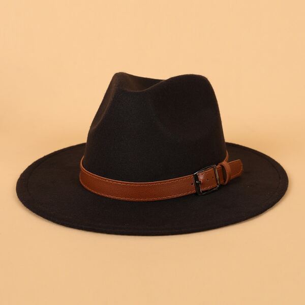 

Minimalist Fedora Hat, Black