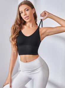 Easithlete Bras thể thao Hỗ trợ ánh sáng - màu đen - Xem 4