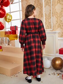 SHEIN Đầm Gái Dây kéo kẻ sọc Sẵn sàng - Nhiều màu - Xem 2