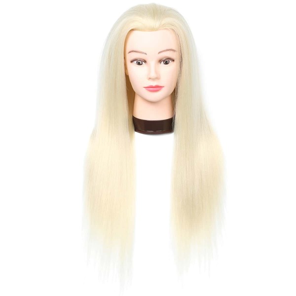 

Mannequin Head With Long Straight Wig, Gold