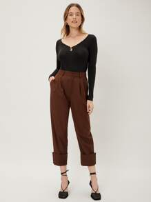 MOTF PREMIUM Camiseta con abertura - Negro - Ver 5