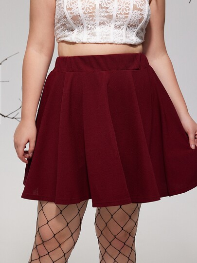 تنورة وخصر مرن لون أحادي، للاحتفال بعيد الشكر