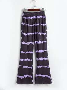 女孩紮染喇叭褲 - 彩色 - 查看 1