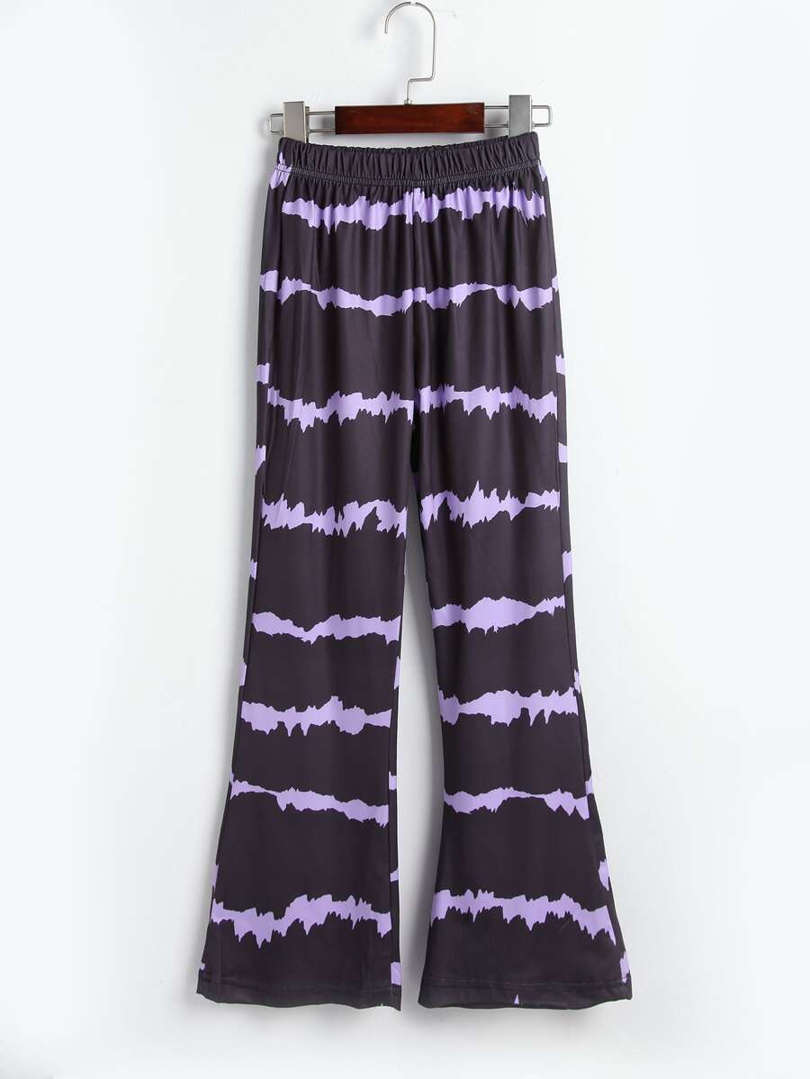 女孩紮染喇叭褲 - 彩色 - 查看 1