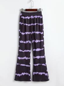 女孩紮染喇叭褲 - 彩色 - 查看 2