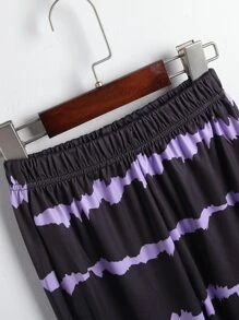 女孩紮染喇叭褲 - 彩色 - 查看 3