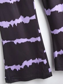 女孩紮染喇叭褲 - 彩色 - 查看 4