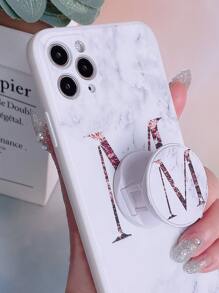 Letter Graphic Phone Case With Stand-Out Phone Grip Compatible With IPhone 11,IPhone 13,IPhone 14 Pro Max - Multicolor - View 7