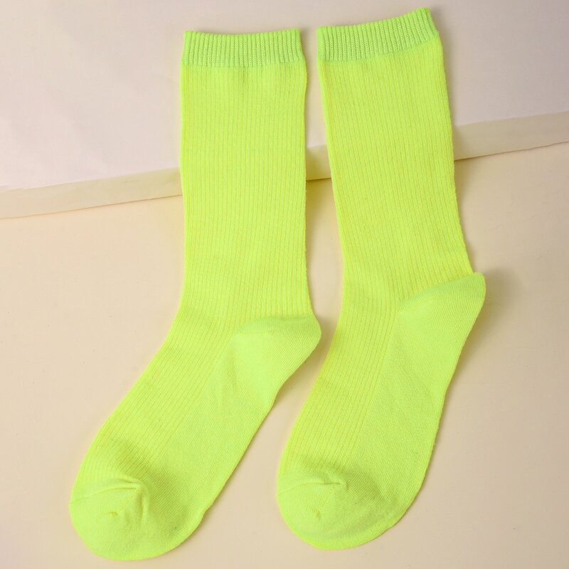 

Solid Crew Socks, Yellow