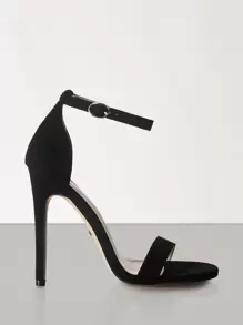 CUCCOO BIZCHIC Women Criss Cross Rhinestone Decor Stiletto Heeled Ankle Strap Sandals, Glamorous Glass Ankle Strap Sandals For Summer Graduation Heels Prom Heels Vacation Shoes Summer Back To School Shoes College Student Shoes Elegant Basics Business Casual Business Chic Spring Shoes Spring Break Easter