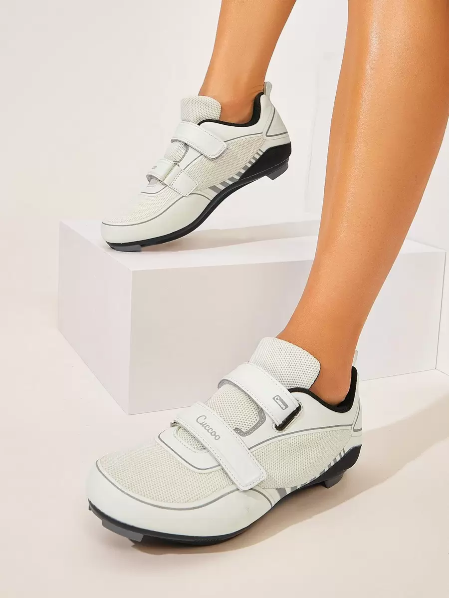 Contrast Binding Hook-And-Loop Fastener Strap Sneakers Tainers