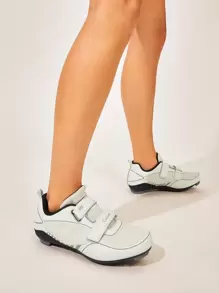 Contrast Binding Hook-And-Loop Fastener Strap Sneakers Tainers