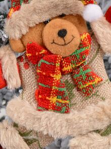 1 Stück Weihnachten Bär förmige Baum Dekoration - Verschiedenfarbig - Übersicht 2
