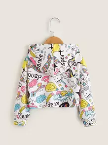 SHEIN Young Girl Cartoon Graphic Sweatshirt