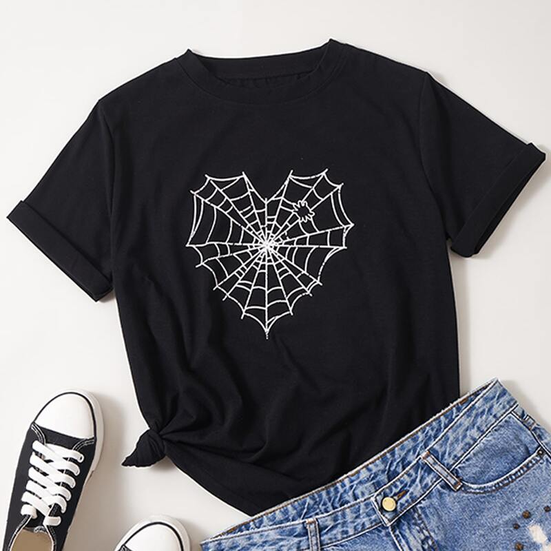

Cobweb Graphic Tee, Black