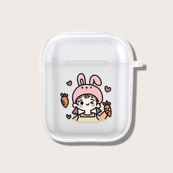 

Cartoon Graphic Case For AirPods, Clear