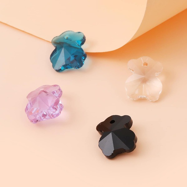 

4pcs Bear DIY Pendant, Multicolor