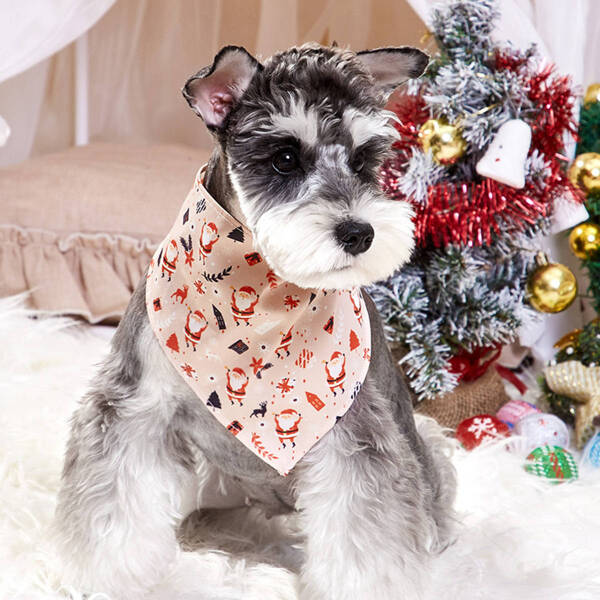 

Christmas Pattern Pet Bandana, Multicolor