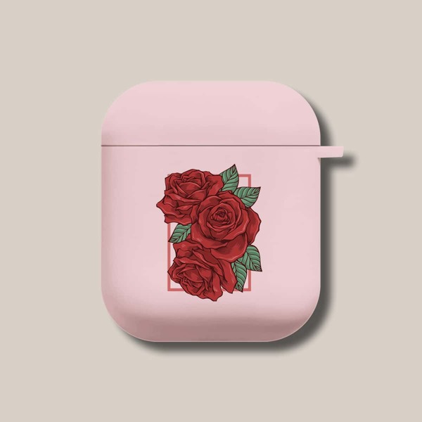 

Flower Pattern Case For AirPods, Pink