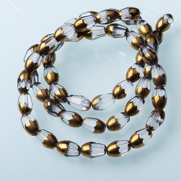 

45pcs Glass Bead DIY Jewelry Accessory, Clear
