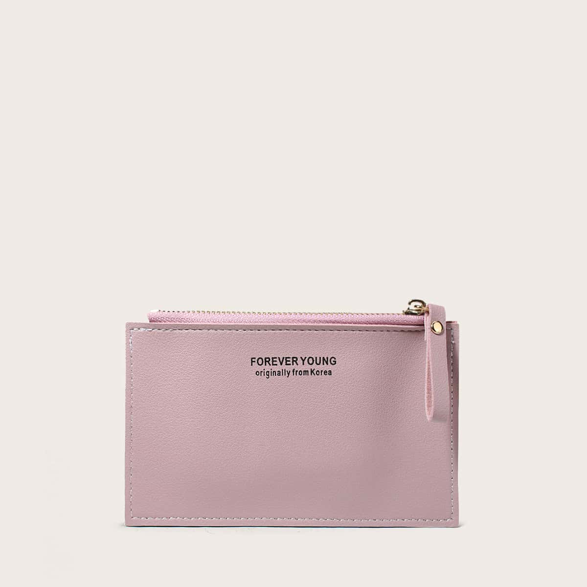 

Letter Graphic Card Holder, Dusty pink
