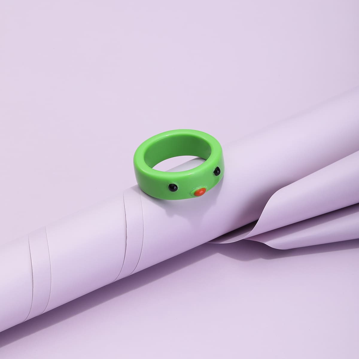 

Cartoon Decor Ring, Green