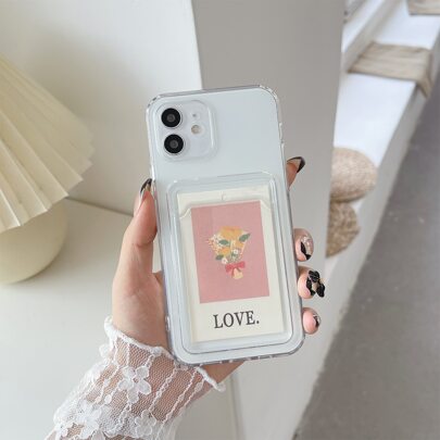 투명 폰 케이스 카드 슬롯 포함