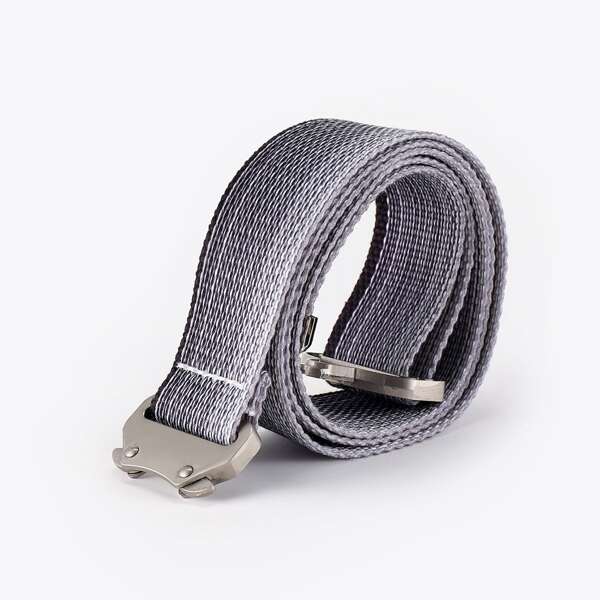 

Color Block Tape Belt, Black and white