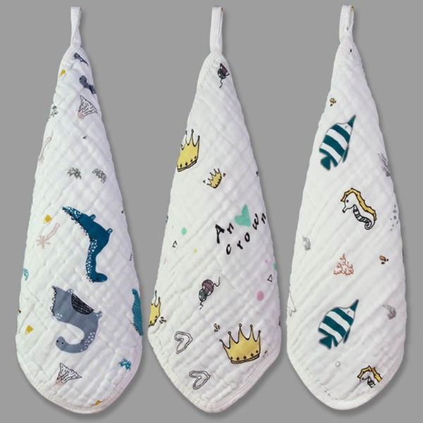 

3pcs Cartoon Graphic Random Hand Towel, Multicolor