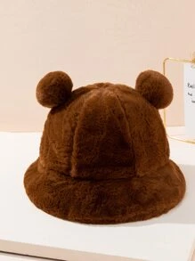 熊裝飾帽 - 鏽棕色 - 查看 1