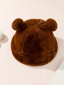 熊裝飾帽 - 鏽棕色 - 查看 2
