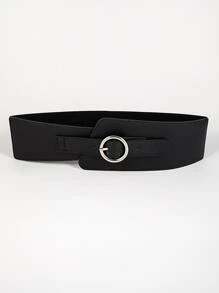 Circle Decor Corset Belt - Black - View 2