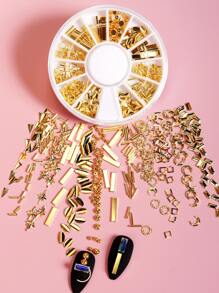 1box Geometric Nail Art Decoration - Gold - View 1