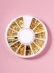 1box Geometric Nail Art Decoration - Gold - View 3