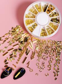 1box Geometric Nail Art Decoration - Gold - View 5