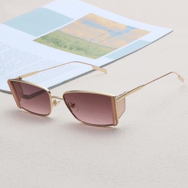 

Men Metal Frame Sunglasses, Ombre
