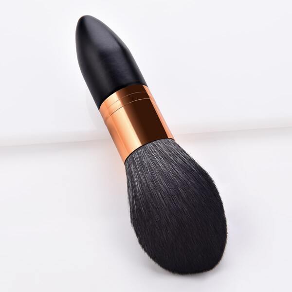 

1pc Minimalist Powder Brush, Black